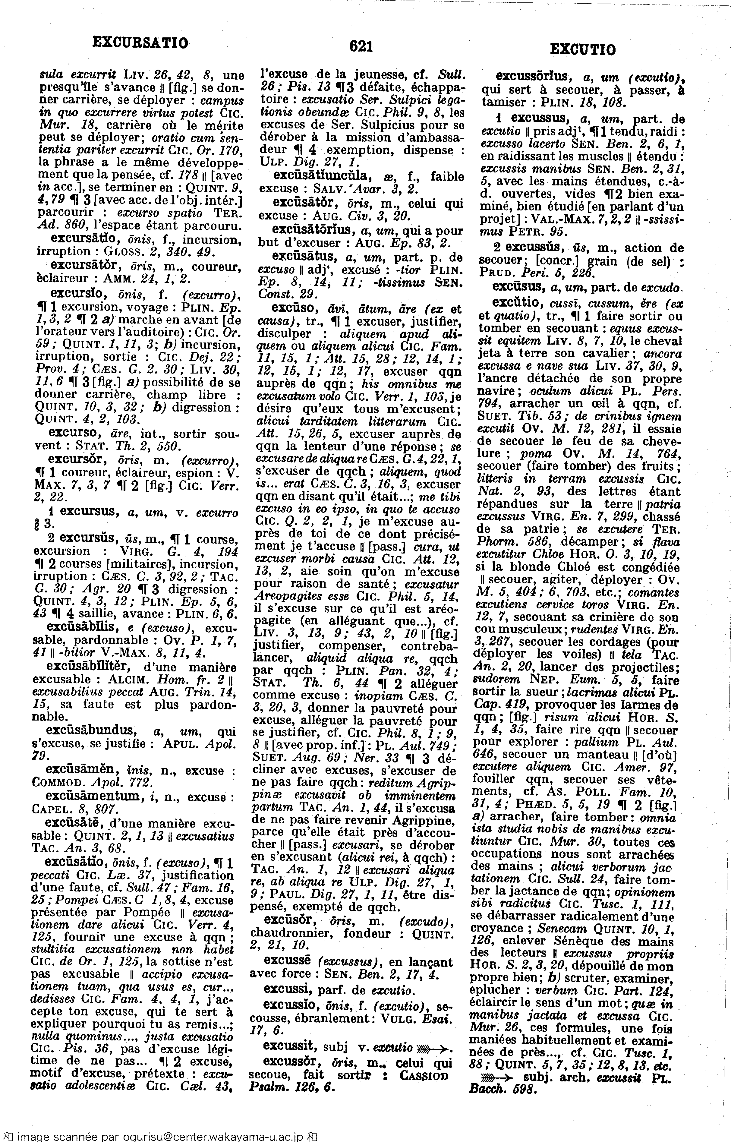 excursatio